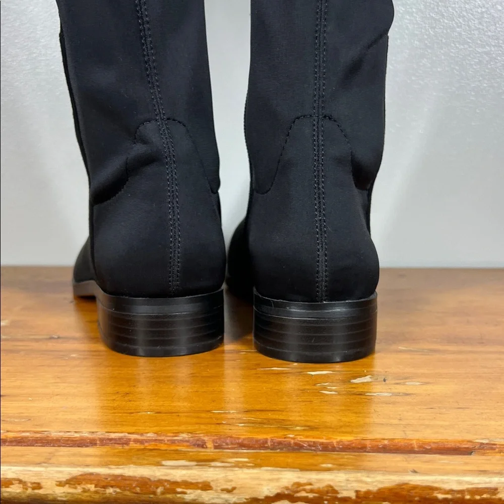 J. Crew Black Over-the-Knee Stretch Boots